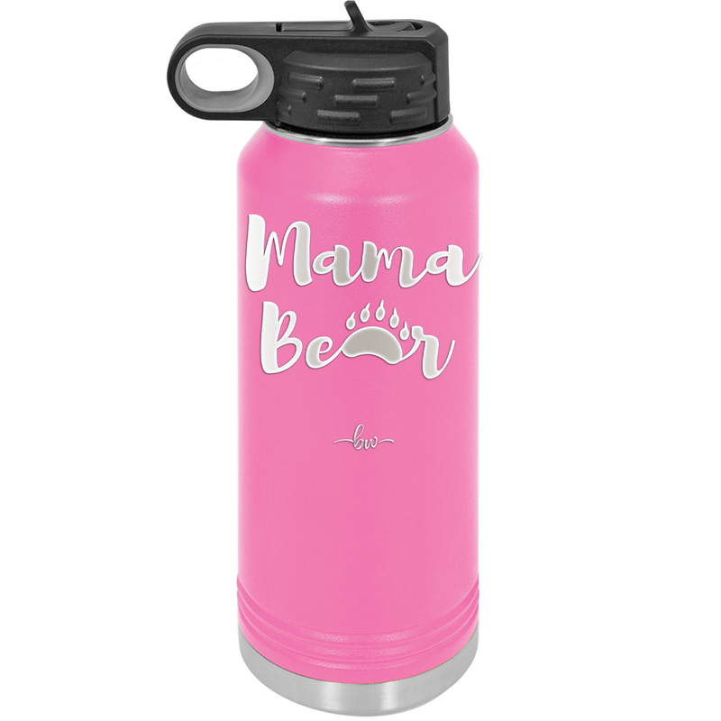 Mama Bear Paw Print - Laser Engraved Stainless Steel Drinkware - 2011 -
