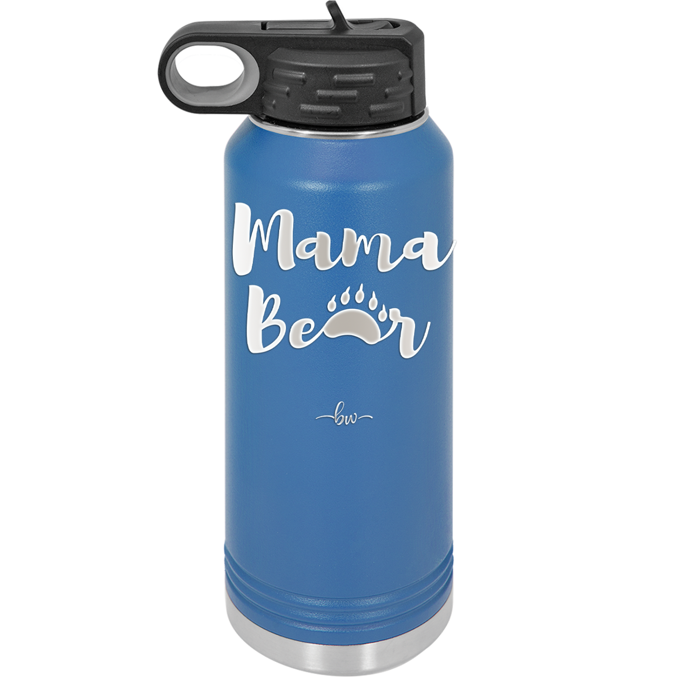 Mama Bear Paw Print - Laser Engraved Stainless Steel Drinkware - 2011 -
