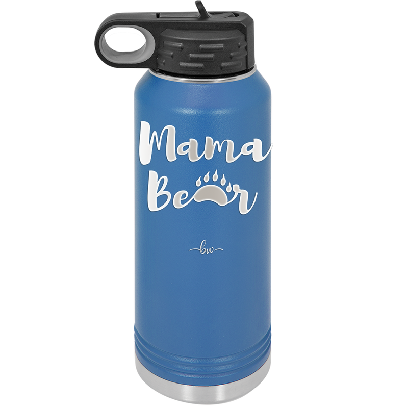 Mama Bear Paw Print - Laser Engraved Stainless Steel Drinkware - 2011 -