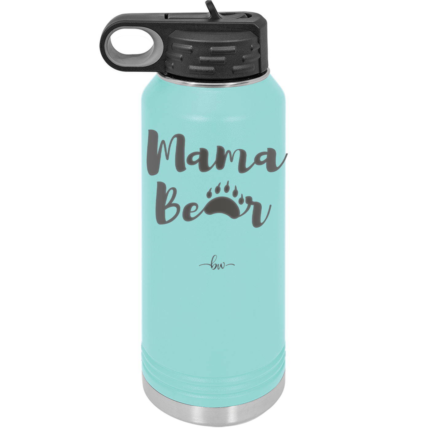Mama Bear Paw Print - Laser Engraved Stainless Steel Drinkware - 2011 -