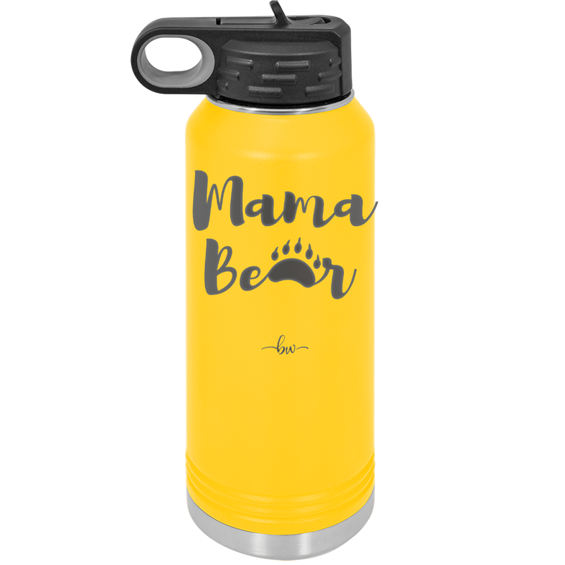 Mama Bear Paw Print - Laser Engraved Stainless Steel Drinkware - 2011 -