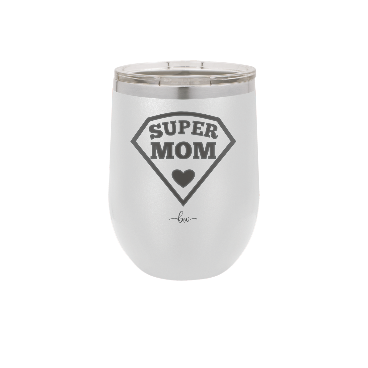 Super Mom - Laser Engraved Stainless Steel Drinkware - 2012 -
