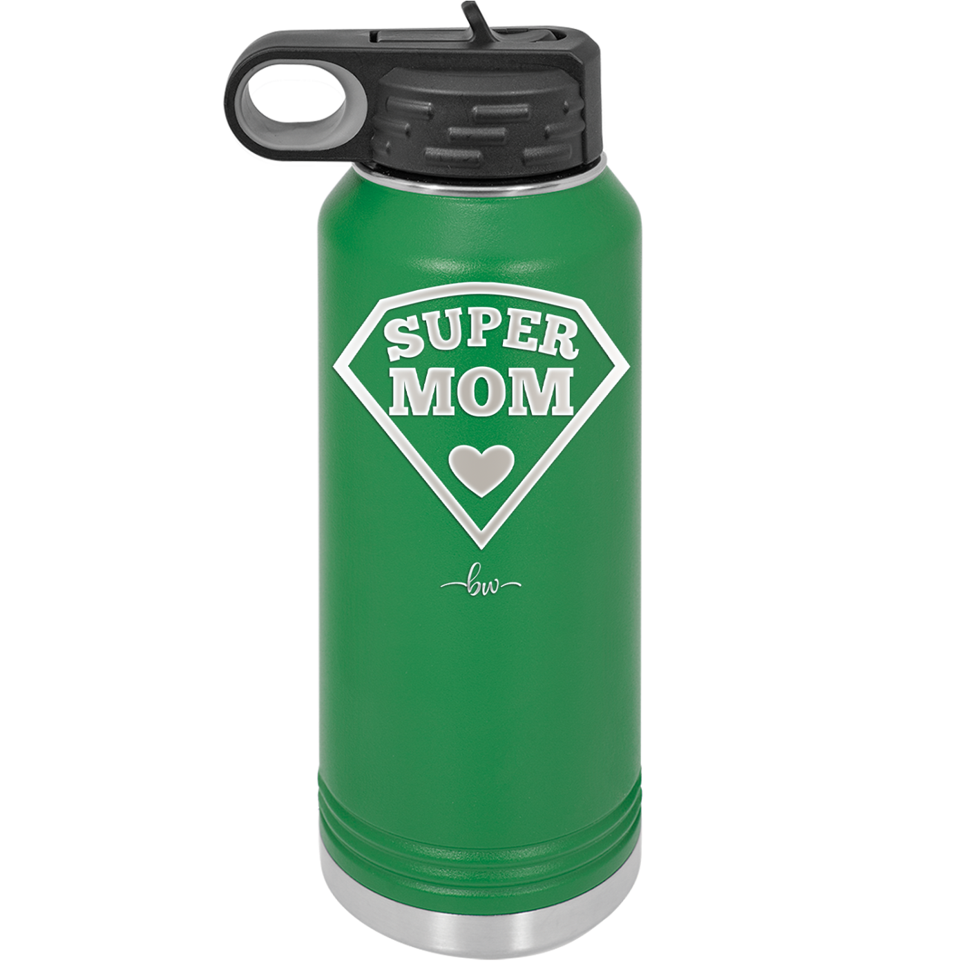 Super Mom - Laser Engraved Stainless Steel Drinkware - 2012 -