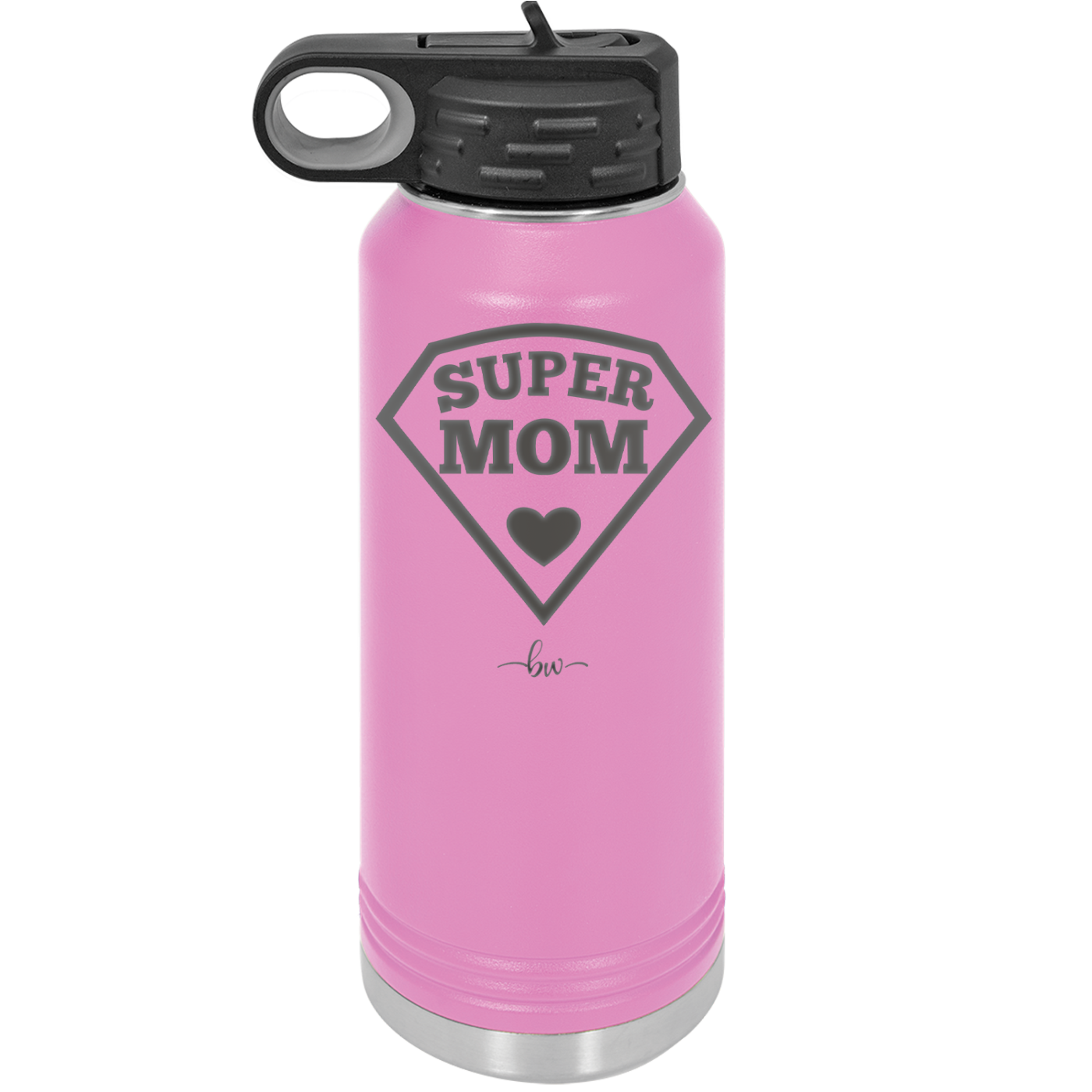Super Mom - Laser Engraved Stainless Steel Drinkware - 2012 -