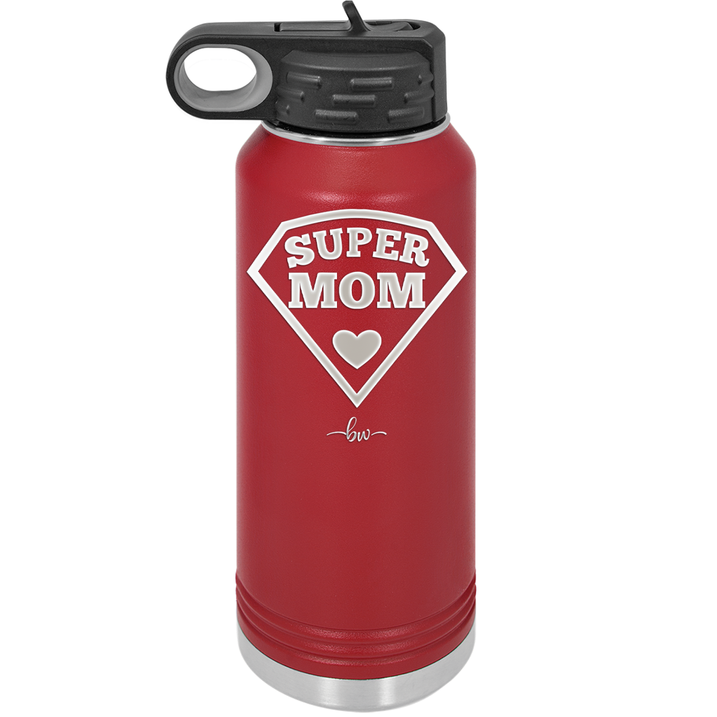 Super Mom - Laser Engraved Stainless Steel Drinkware - 2012 -