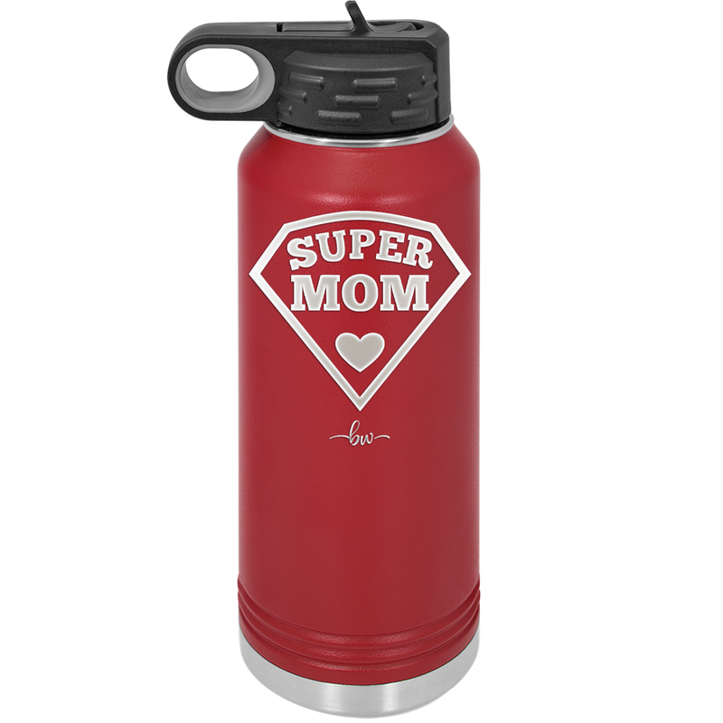 Super Mom - Laser Engraved Stainless Steel Drinkware - 2012 -