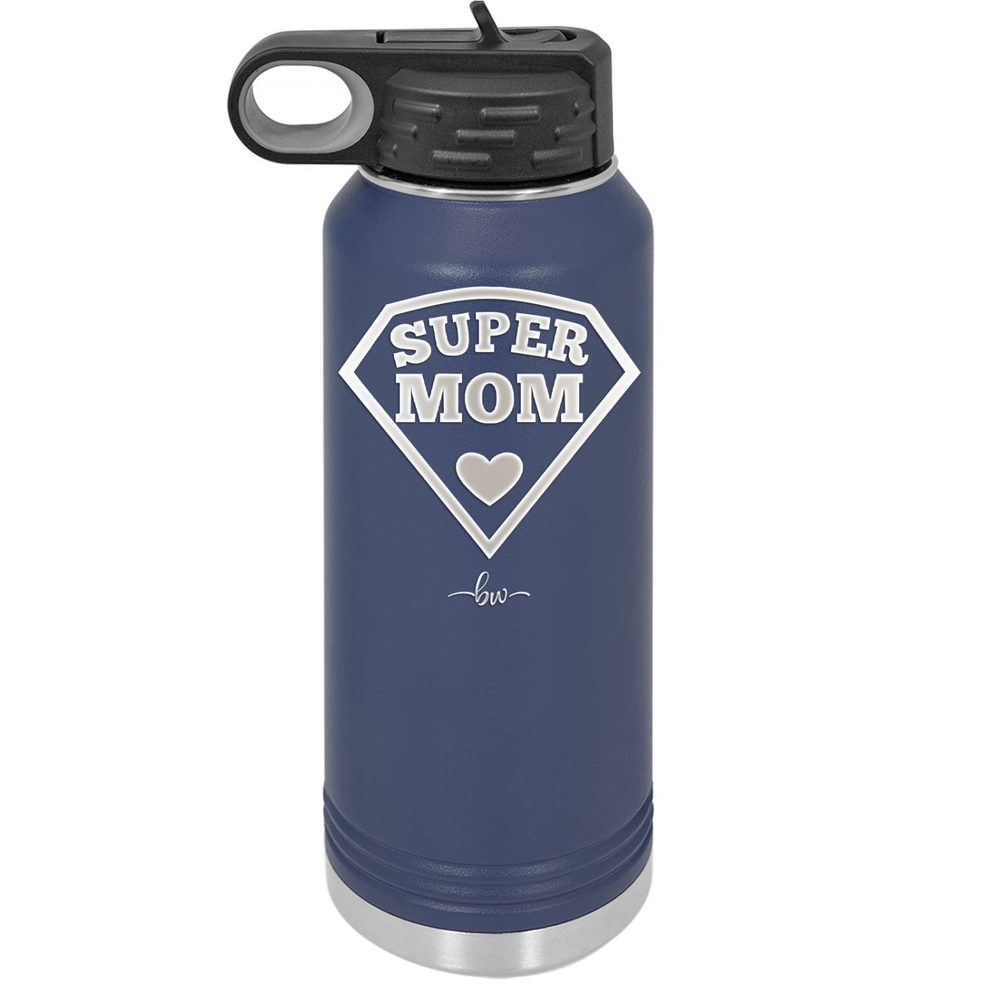 Super Mom - Laser Engraved Stainless Steel Drinkware - 2012 -