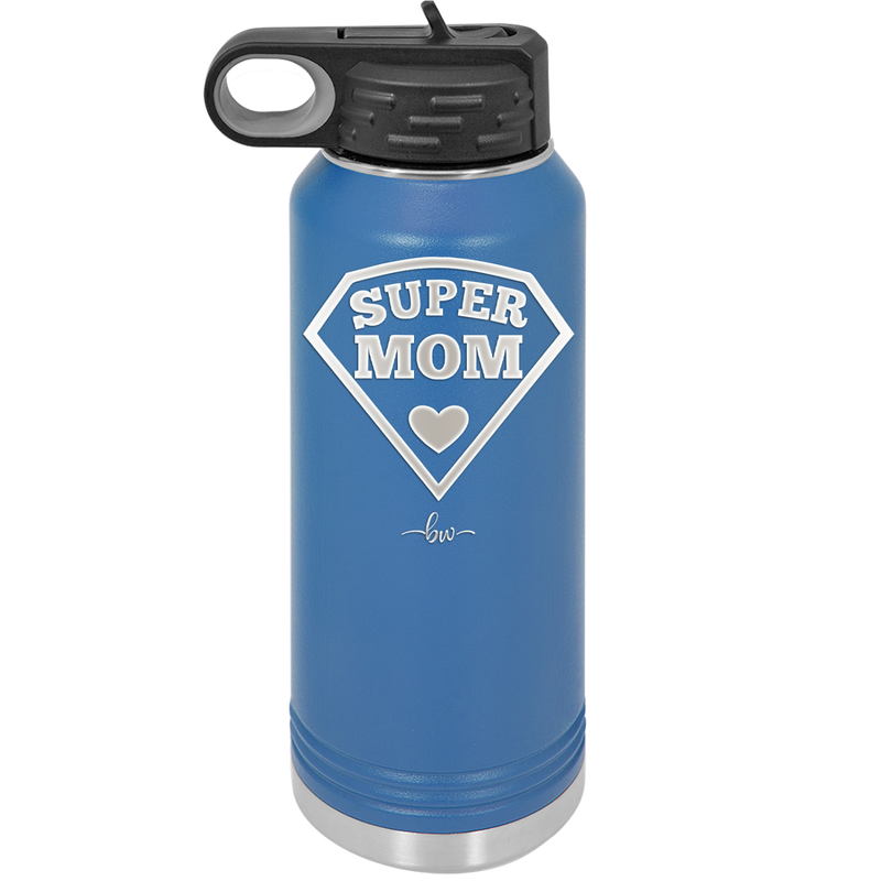 Super Mom - Laser Engraved Stainless Steel Drinkware - 2012 -