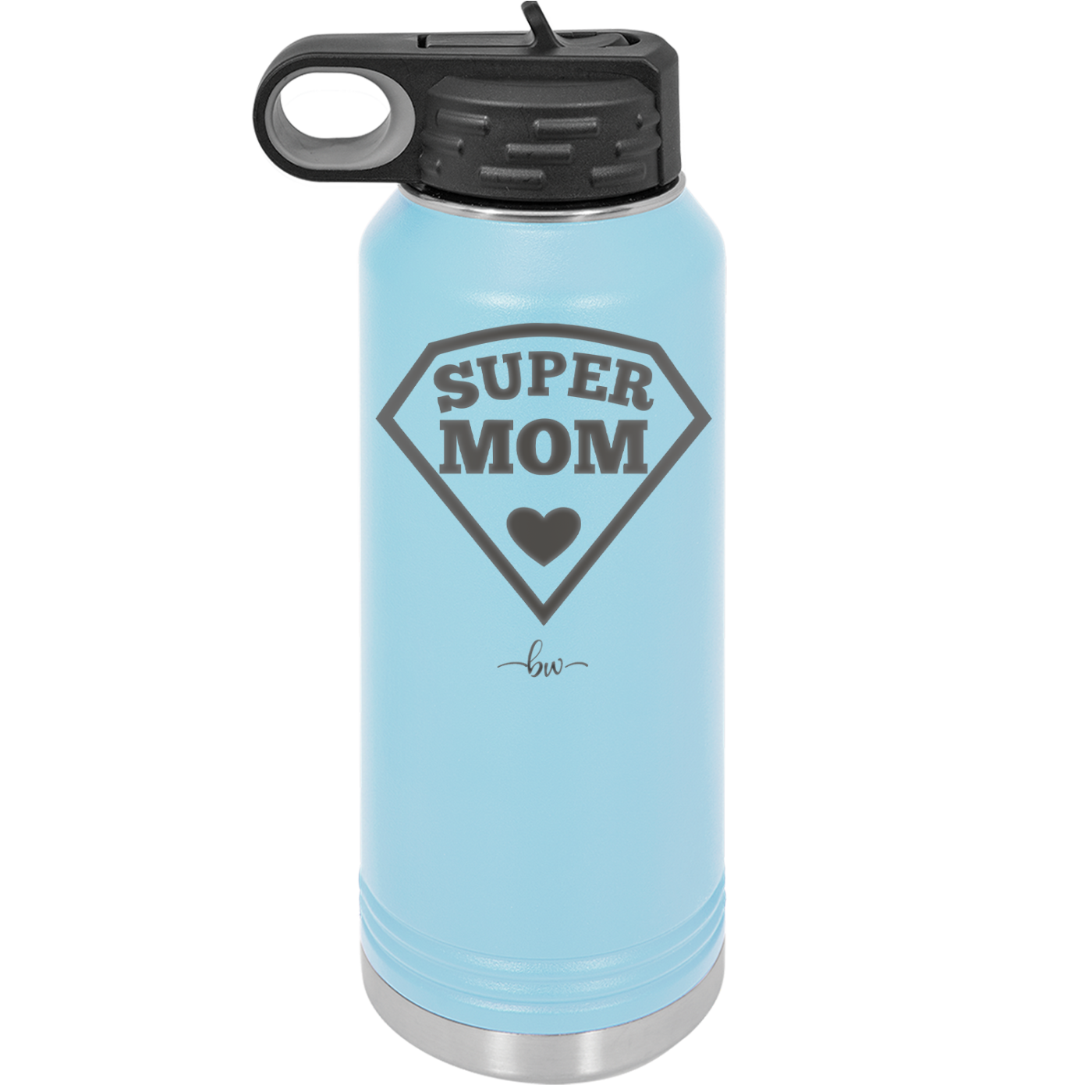 Super Mom - Laser Engraved Stainless Steel Drinkware - 2012 -