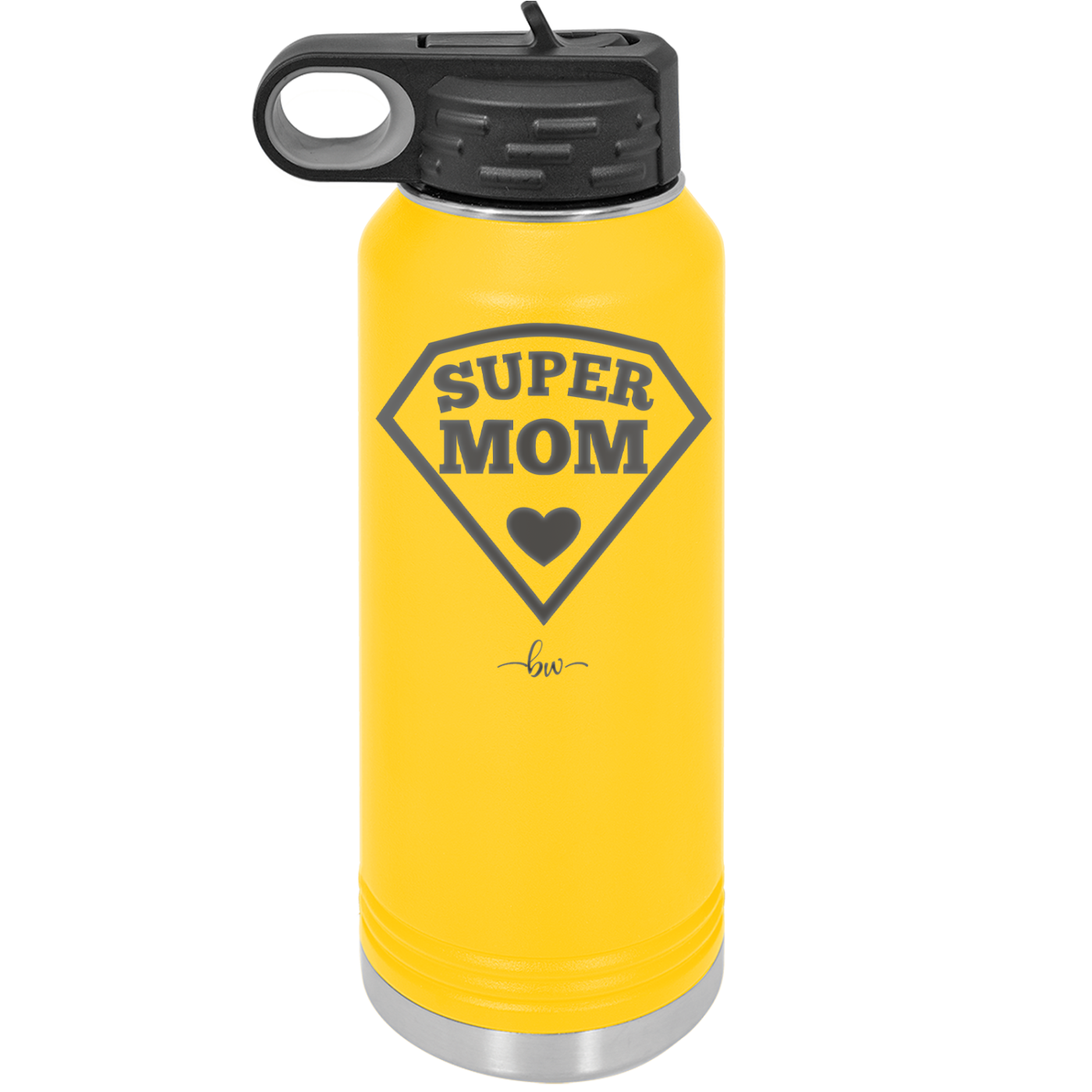 Super Mom - Laser Engraved Stainless Steel Drinkware - 2012 -