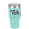 Mama Bear Leaves and Hearts - Laser Engraved Stainless Steel Drinkware - 2013 -
