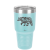 Mama Bear Leaves and Hearts - Laser Engraved Stainless Steel Drinkware - 2013 -