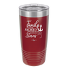 Family is the Anchor that Holds Us Through Life's Storms - Laser Engraved Stainless Steel Drinkware - 2019 -