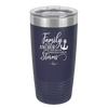 Family is the Anchor that Holds Us Through Life's Storms - Laser Engraved Stainless Steel Drinkware - 2019 -