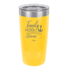 Family is the Anchor that Holds Us Through Life's Storms - Laser Engraved Stainless Steel Drinkware - 2019 -