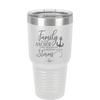 Family is the Anchor that Holds Us Through Life's Storms - Laser Engraved Stainless Steel Drinkware - 2019 -