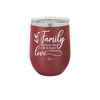 Family A Little Bit of Crazy A Little Bit of Loud and a Whole Lot of Love - Laser Engraved Stainless Steel Drinkware - 2020 -