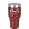 Family A Little Bit of Crazy A Little Bit of Loud and a Whole Lot of Love - Laser Engraved Stainless Steel Drinkware - 2020 -