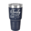 Family A Little Bit of Crazy A Little Bit of Loud and a Whole Lot of Love - Laser Engraved Stainless Steel Drinkware - 2020 -