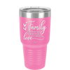 Family A Little Bit of Crazy A Little Bit of Loud and a Whole Lot of Love - Laser Engraved Stainless Steel Drinkware - 2020 -