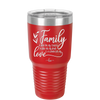 Family A Little Bit of Crazy A Little Bit of Loud and a Whole Lot of Love - Laser Engraved Stainless Steel Drinkware - 2020 -