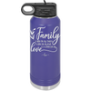 Family A Little Bit of Crazy A Little Bit of Loud and a Whole Lot of Love - Laser Engraved Stainless Steel Drinkware - 2020 -
