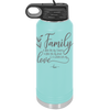 Family A Little Bit of Crazy A Little Bit of Loud and a Whole Lot of Love - Laser Engraved Stainless Steel Drinkware - 2020 -