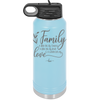 Family A Little Bit of Crazy A Little Bit of Loud and a Whole Lot of Love - Laser Engraved Stainless Steel Drinkware - 2020 -