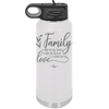 Family A Little Bit of Crazy A Little Bit of Loud and a Whole Lot of Love - Laser Engraved Stainless Steel Drinkware - 2020 -