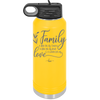 Family A Little Bit of Crazy A Little Bit of Loud and a Whole Lot of Love - Laser Engraved Stainless Steel Drinkware - 2020 -