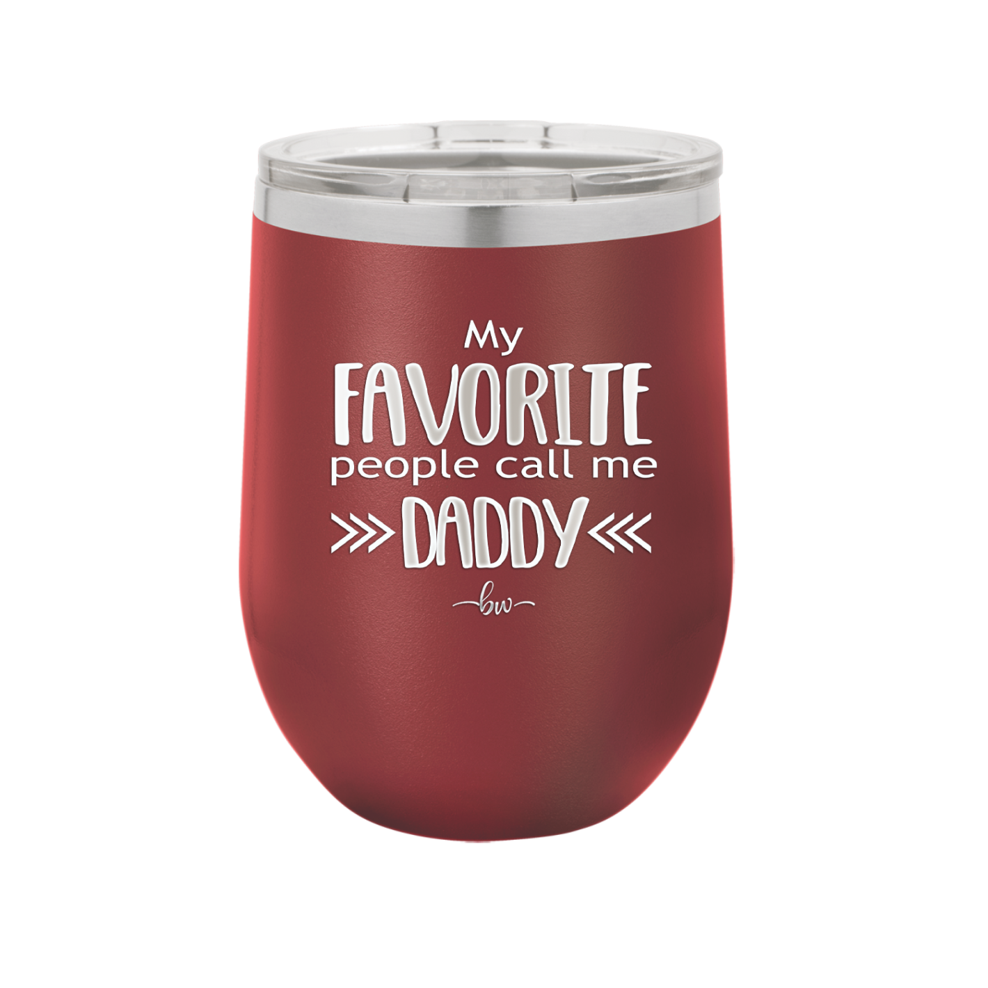 My Favorite People Call Me Daddy - Laser Engraved Stainless Steel Drinkware - 2021 -