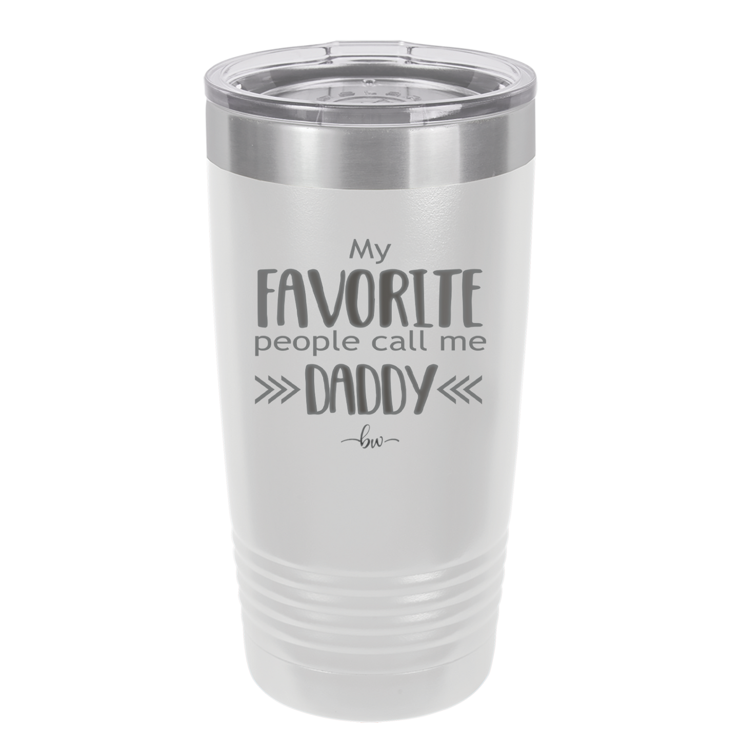 My Favorite People Call Me Daddy - Laser Engraved Stainless Steel Drinkware - 2021 -