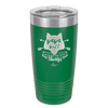 Papa Wolf Raising My Wild Things - Laser Engraved Stainless Steel Drinkware - 2022 -