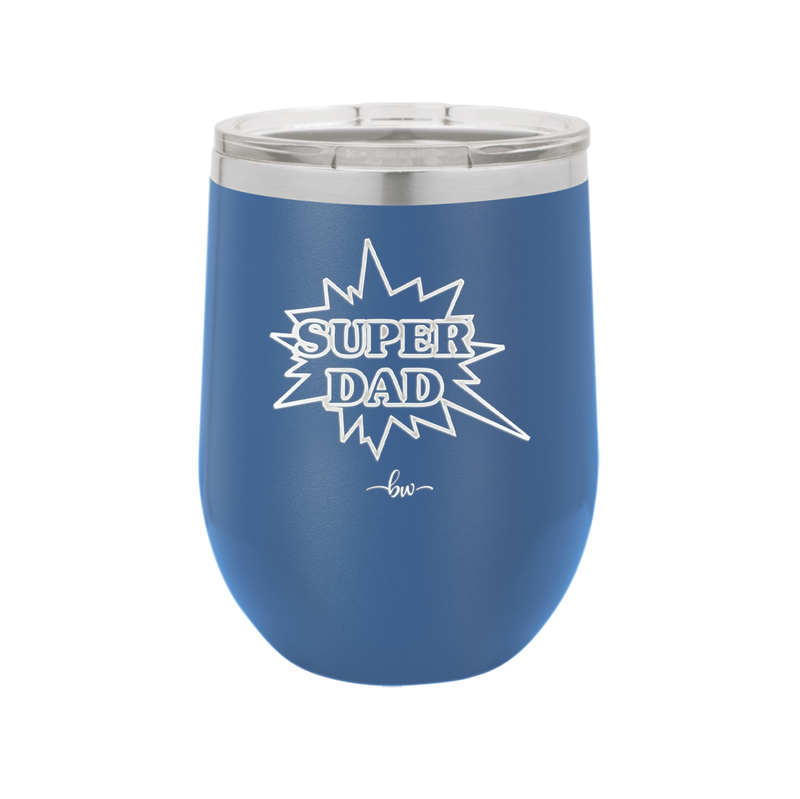 Super Dad with Starburst - Laser Engraved Stainless Steel Drinkware - 2024 -