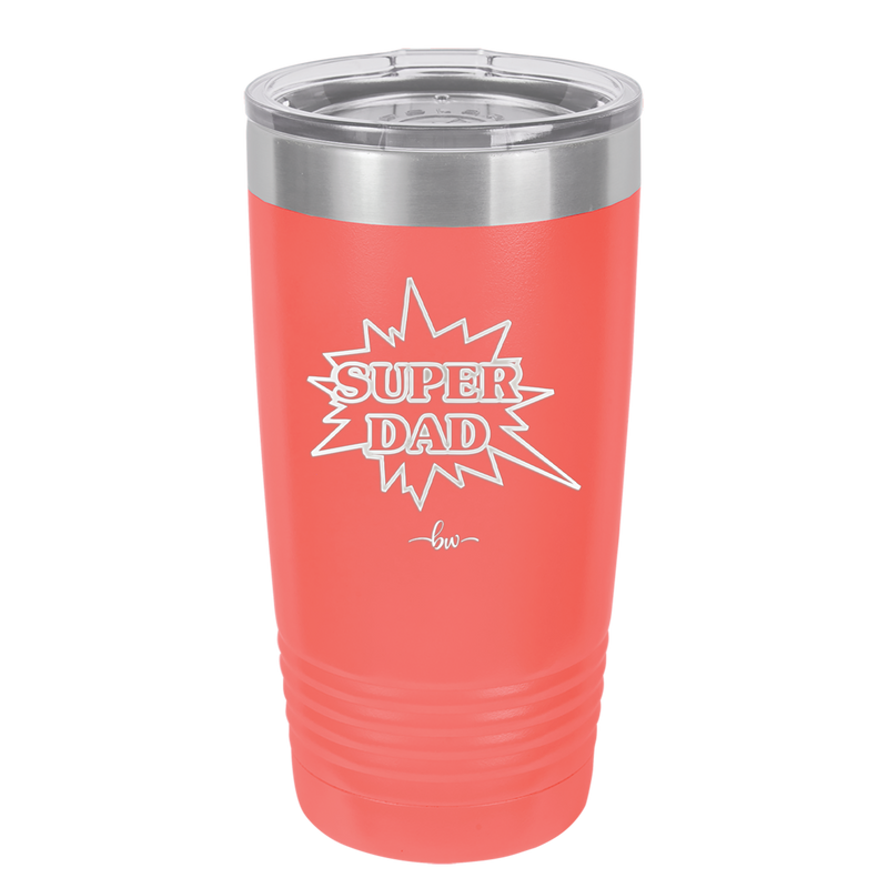 Super Dad with Starburst - Laser Engraved Stainless Steel Drinkware - 2024 -