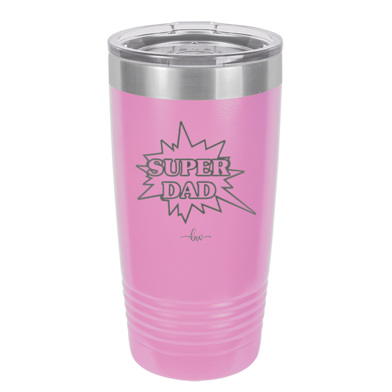 Super Dad with Starburst - Laser Engraved Stainless Steel Drinkware - 2024 -