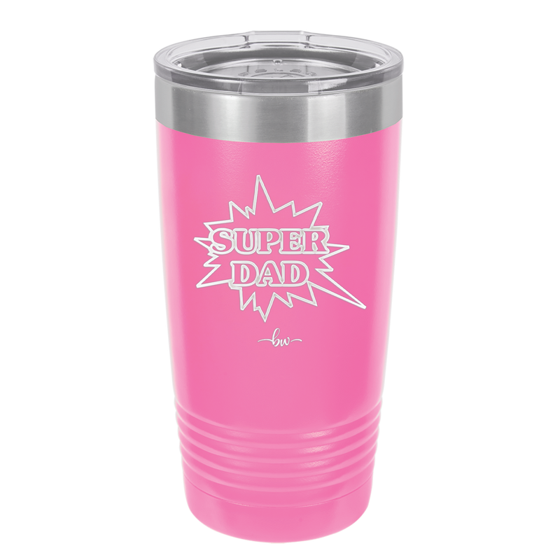 Super Dad with Starburst - Laser Engraved Stainless Steel Drinkware - 2024 -