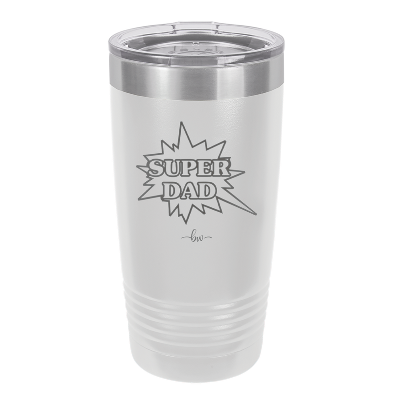 Super Dad with Starburst - Laser Engraved Stainless Steel Drinkware - 2024 -