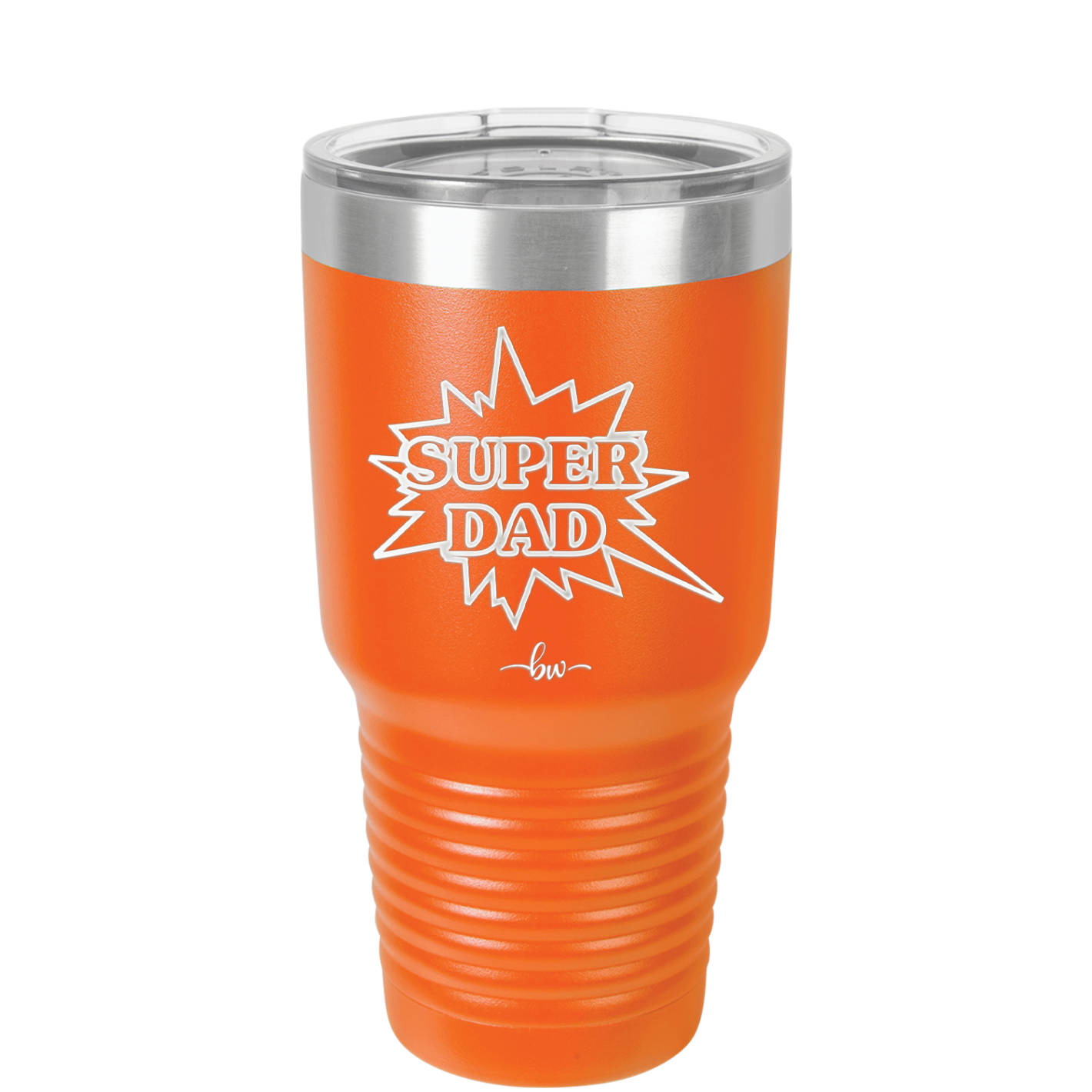 Super Dad with Starburst - Laser Engraved Stainless Steel Drinkware - 2024 -