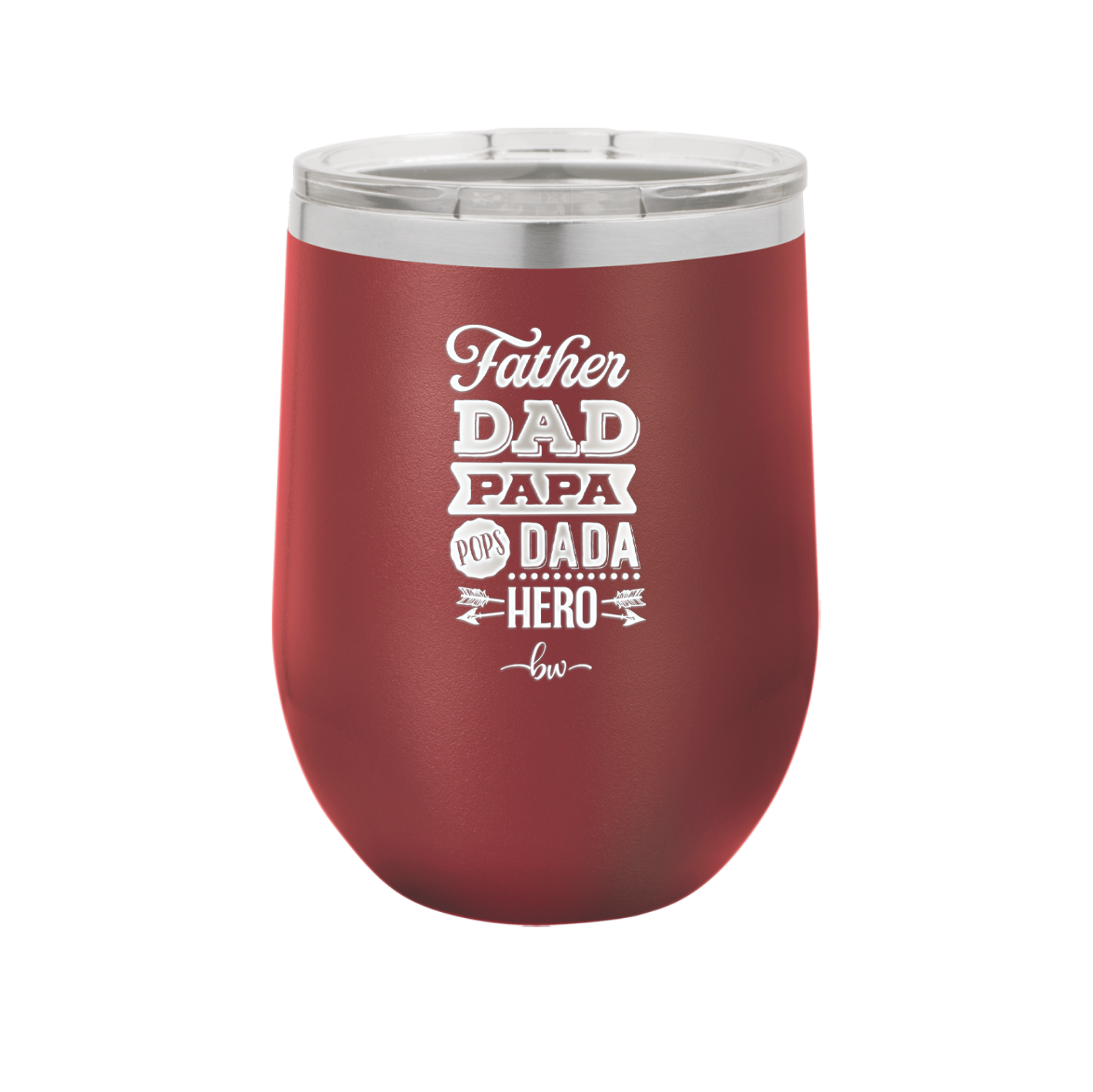 Father Dad Papa Pops Dada Hero - Laser Engraved Stainless Steel Drinkware - 2025 -