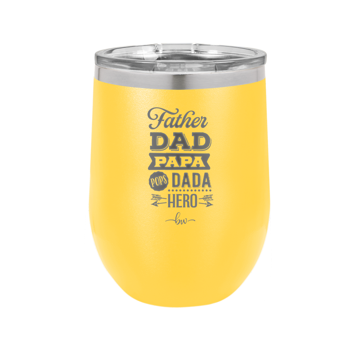Father Dad Papa Pops Dada Hero - Laser Engraved Stainless Steel Drinkware - 2025 -