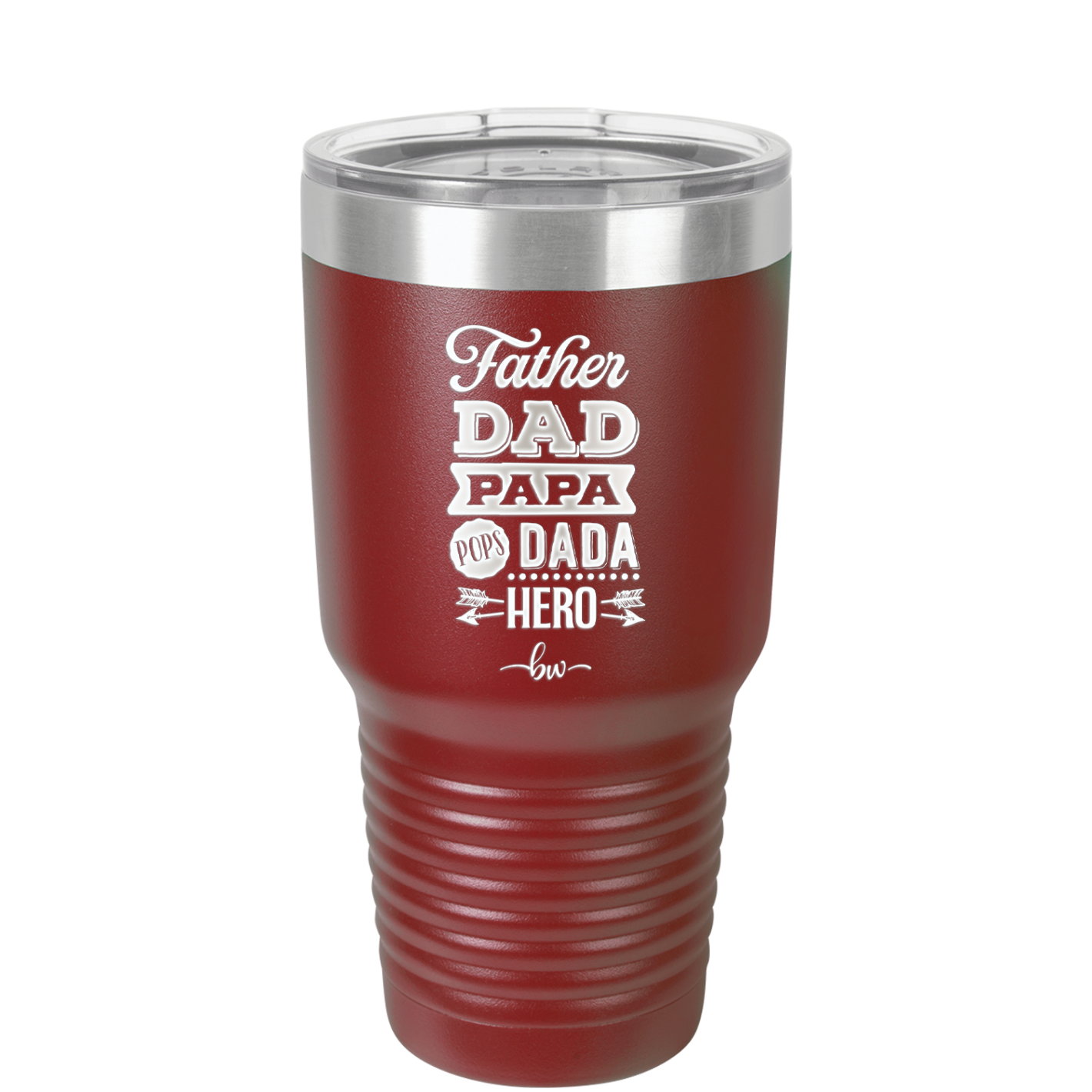 Father Dad Papa Pops Dada Hero - Laser Engraved Stainless Steel Drinkware - 2025 -
