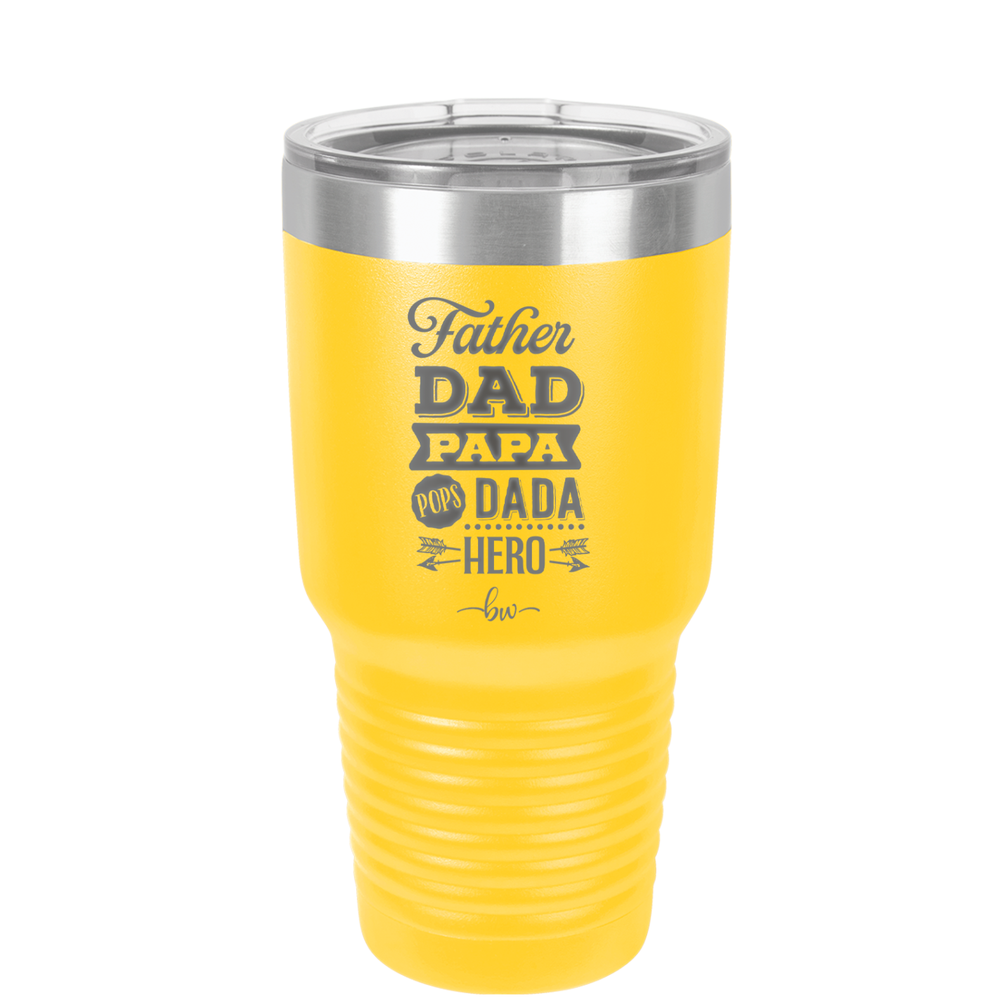 Father Dad Papa Pops Dada Hero - Laser Engraved Stainless Steel Drinkware - 2025 -