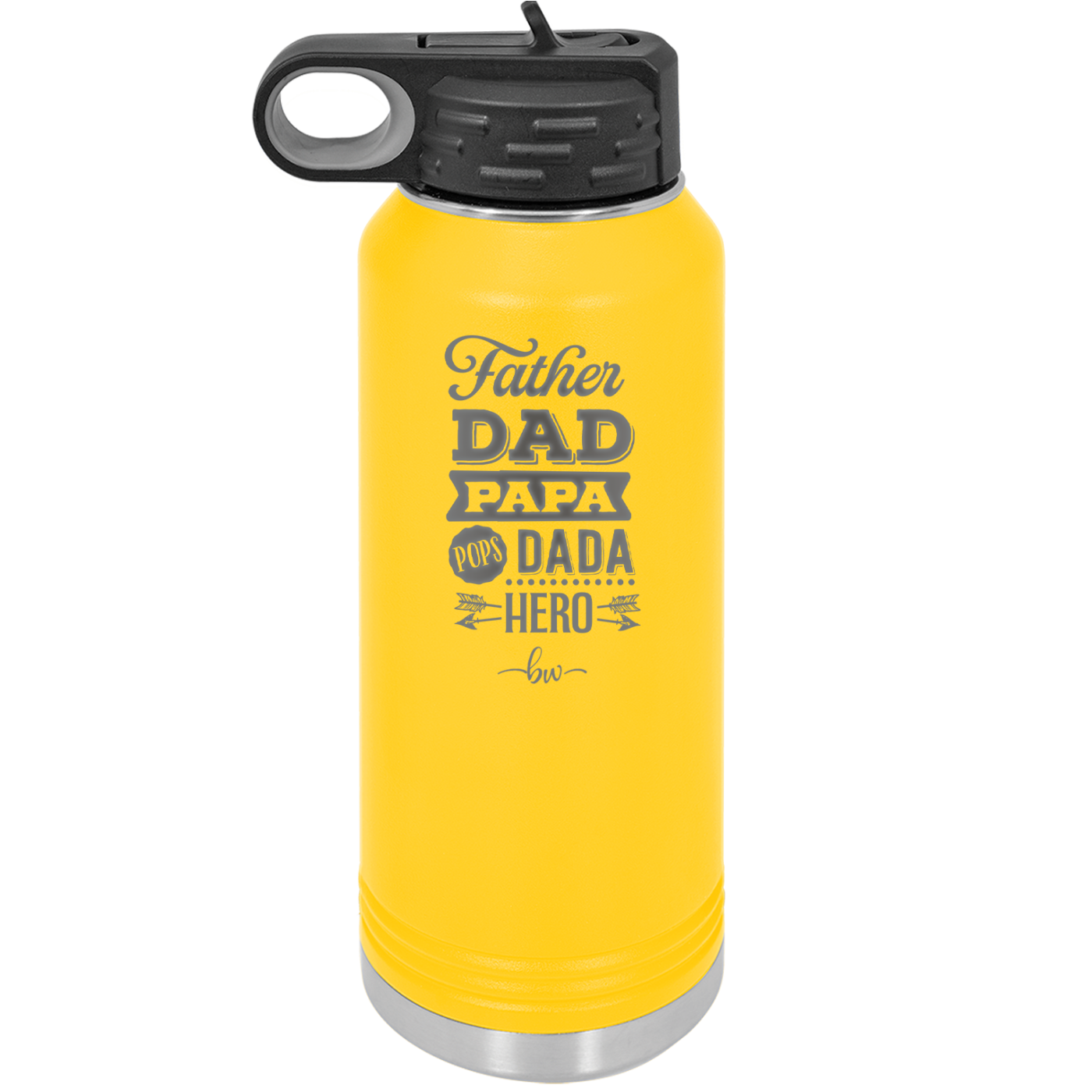 Father Dad Papa Pops Dada Hero - Laser Engraved Stainless Steel Drinkware - 2025 -