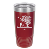 Dad Daughter Tree - Laser Engraved Stainless Steel Drinkware - 2028 -
