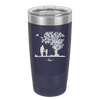 Dad Daughter Tree - Laser Engraved Stainless Steel Drinkware - 2028 -
