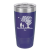 Dad Daughter Tree - Laser Engraved Stainless Steel Drinkware - 2028 -