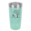 Dad Daughter Tree - Laser Engraved Stainless Steel Drinkware - 2028 -