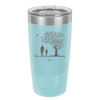 Dad Daughter Tree - Laser Engraved Stainless Steel Drinkware - 2028 -
