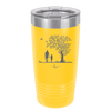 Dad Daughter Tree - Laser Engraved Stainless Steel Drinkware - 2028 -